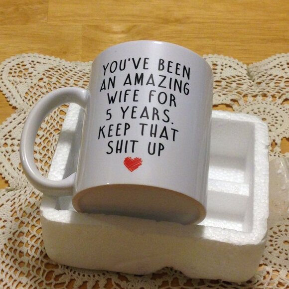 Funny anniversary gift idea, 5 year humor - Picture 4 of 6